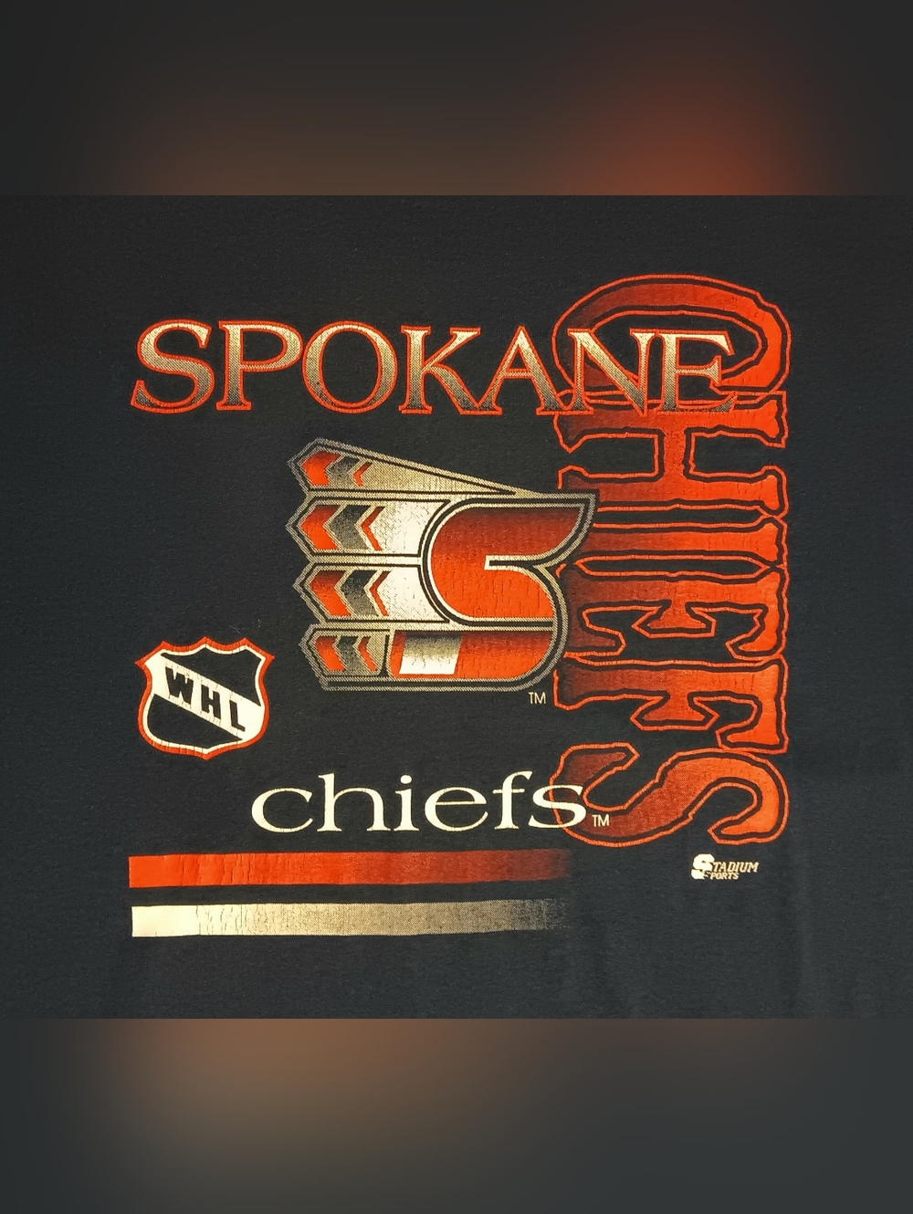 vintage Spokane Chiefs WHL t-shirt Hockey indians Seattle Kraken Seahawks